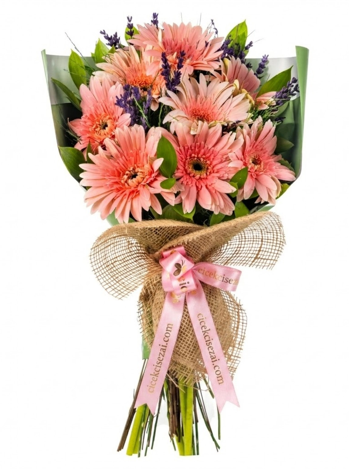 8 Adet Pembe Celbera Buketi